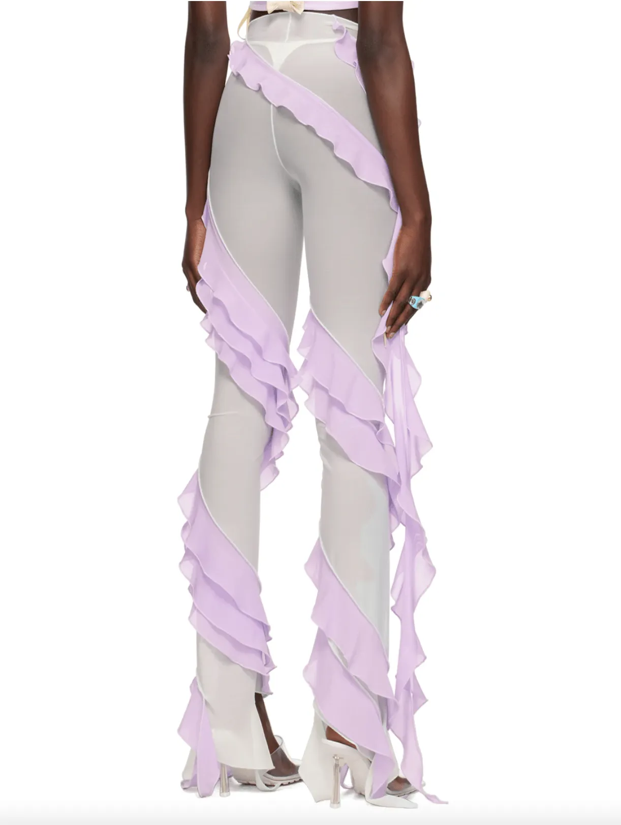 Fanci Club - Green & Purple Valley Girl Trousers