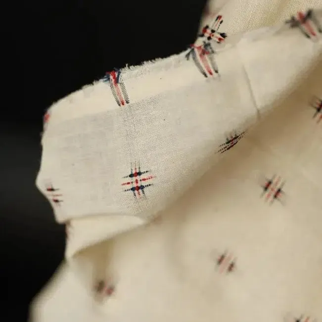 Finn Dobby Sheer Natural Indian Cotton