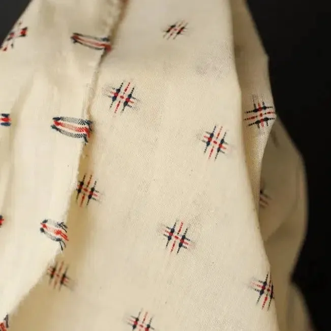Finn Dobby Sheer Natural Indian Cotton