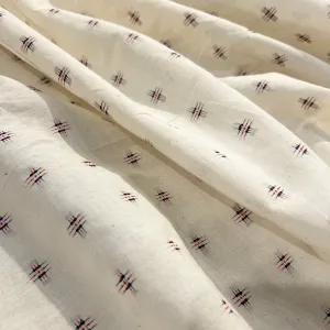 Finn Dobby Sheer Natural Indian Cotton