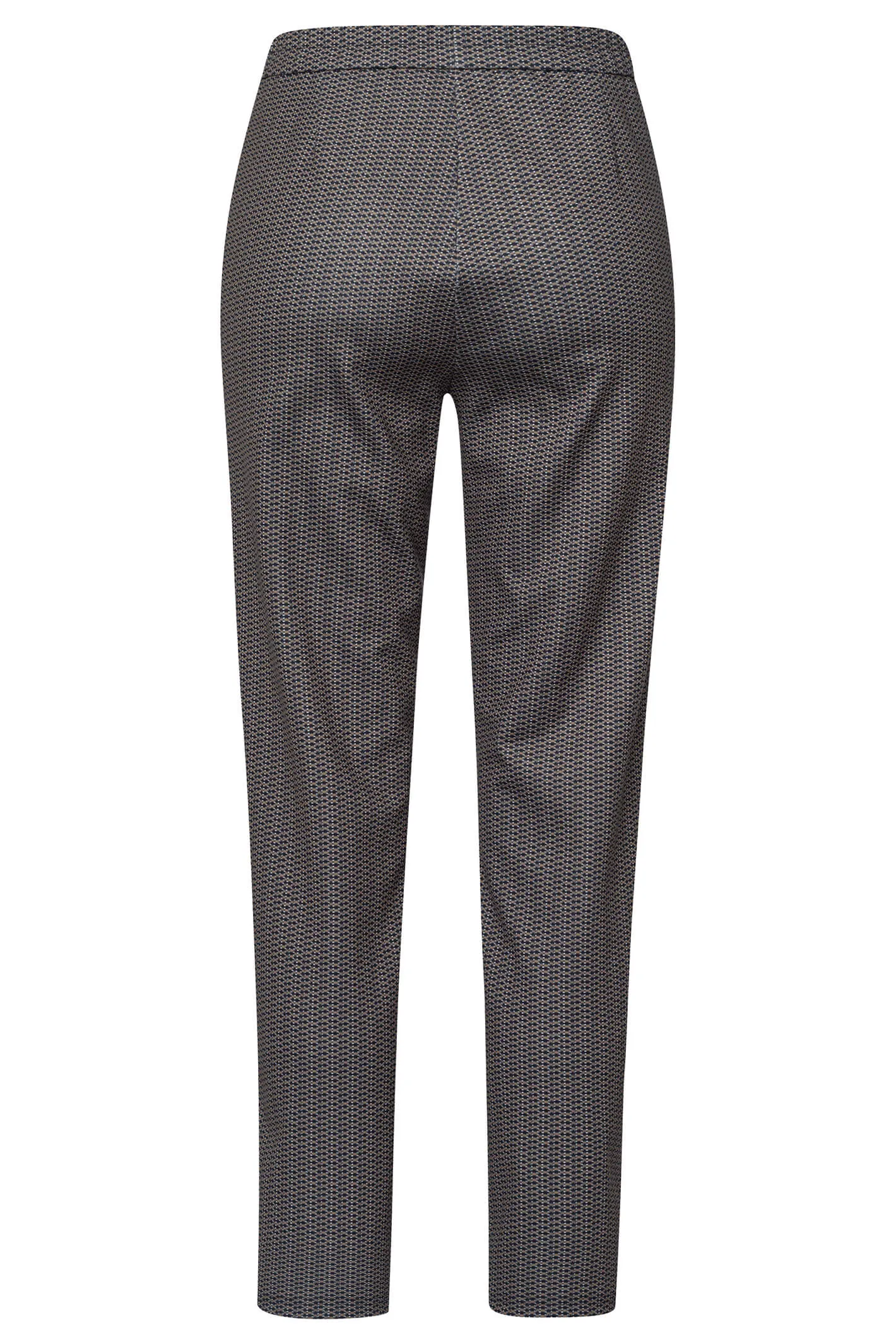 Frank Walder Mia 621607 087 Black Patterned Pull-On Trousers