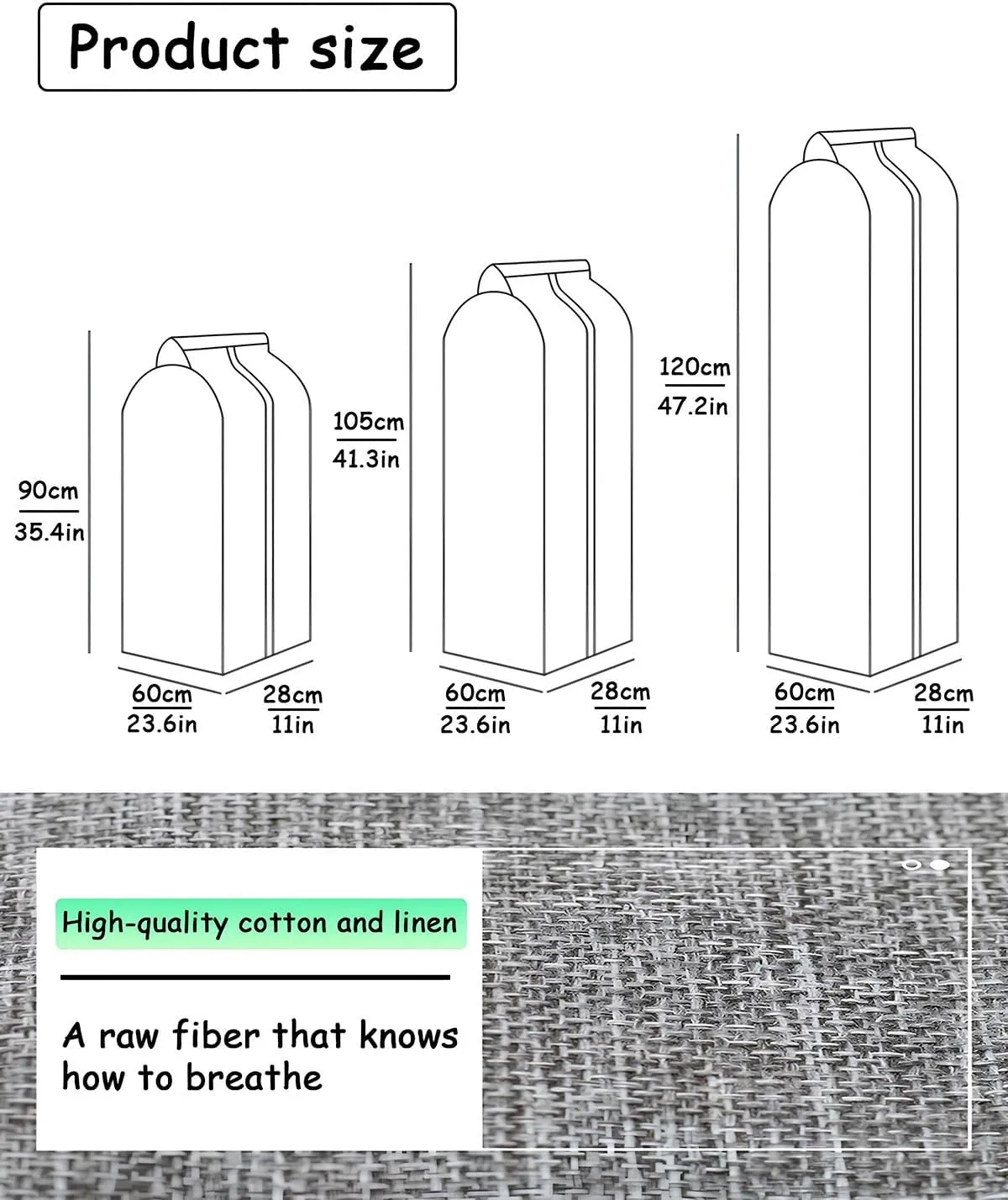 Garment Storage Bags for Hanging Clothes, Garment Bag, Suit Bags for Closet Storage, Garment Bags for Hanging Clothes, for Closet, Shirts, Coats, Dresses