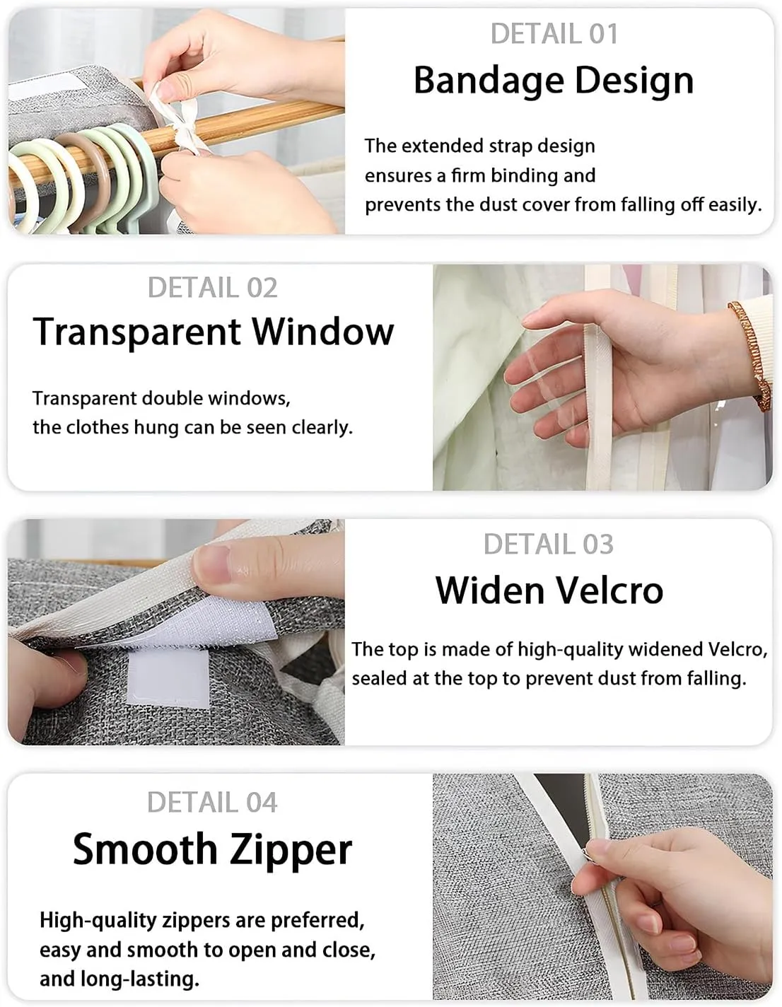 Garment Storage Bags for Hanging Clothes, Garment Bag, Suit Bags for Closet Storage, Garment Bags for Hanging Clothes, for Closet, Shirts, Coats, Dresses