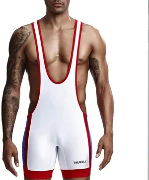Gym Workout Wrestling Singlet For Men's Slim Comfortable Breathable Leotard Bodysuit Undershirts