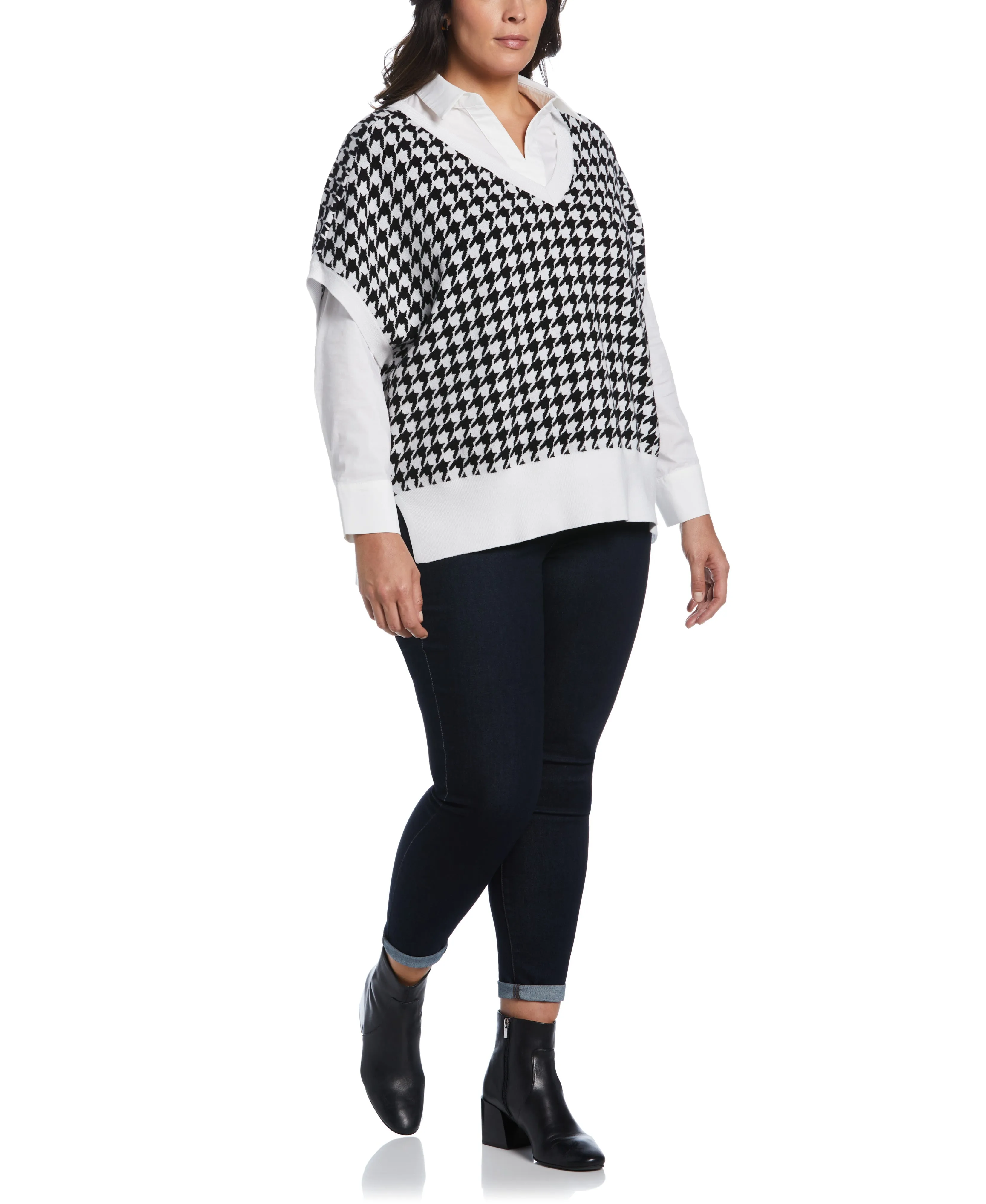 Houndstooth Sweater Vest