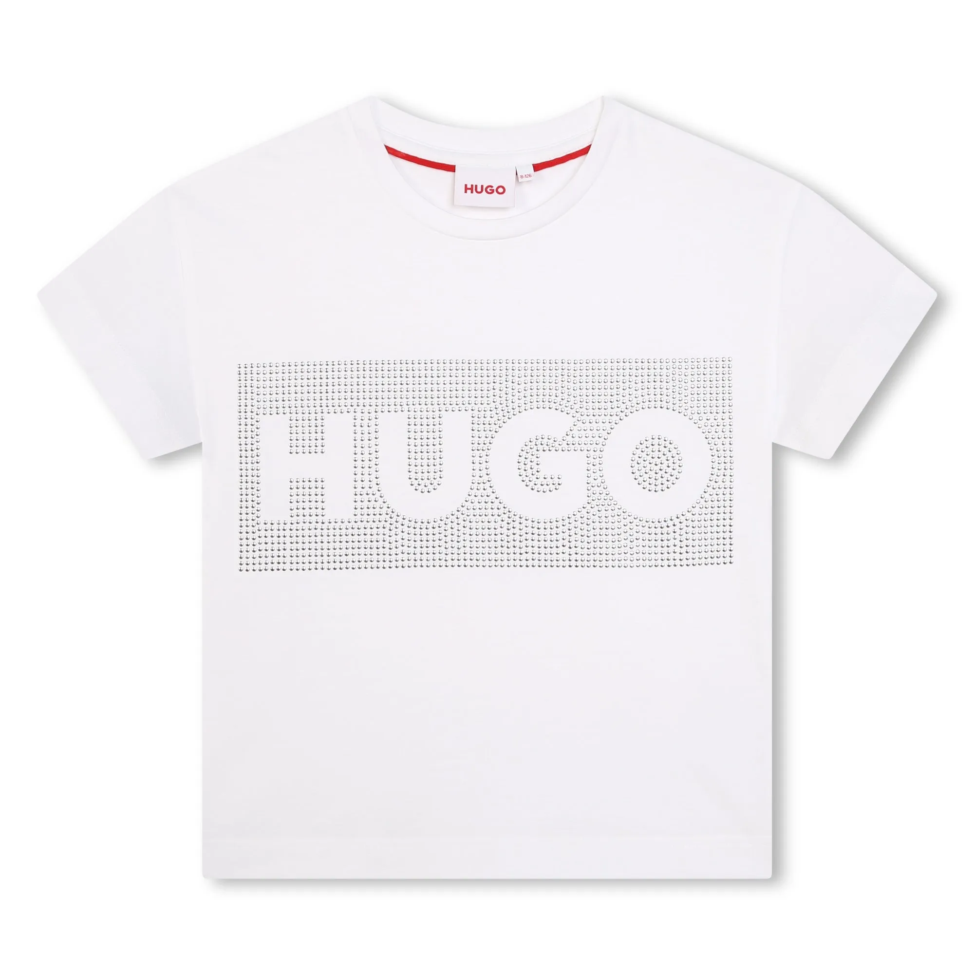 Hugo Kids Girls Short Sleeve T-Shirt - White
