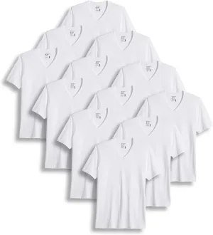 Jockey Men's Undershirt Big & Tall Classic V-Neck Undershirt - 12 Pack