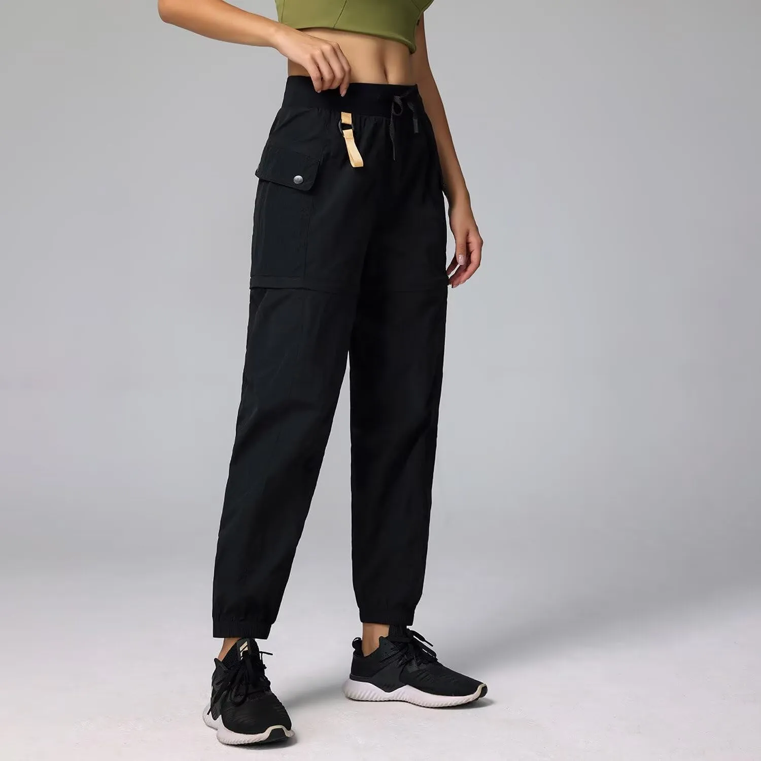 JOMLUN Womens Hiking Pants Outdoor Convertible Zip Off Shorts Quick Dry Lightweight Fishing Travel Safari Cargo Pants