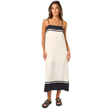 Kate Contrast Striped Midi Dress