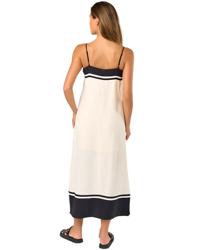 Kate Contrast Striped Midi Dress