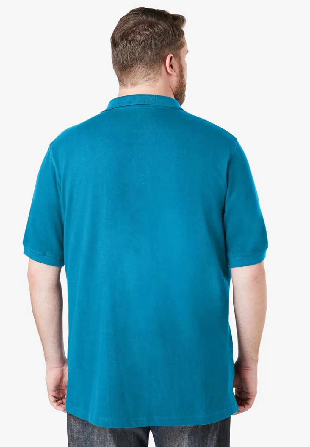 KingSize Men's Big & Tall Shrink-Less Piqu Polo Shirt