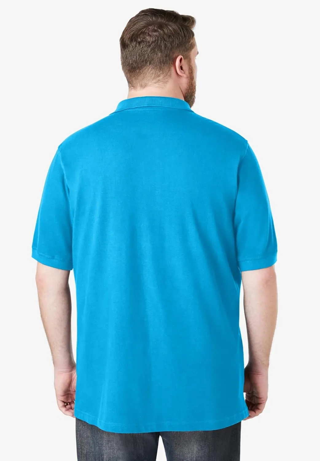 KingSize Men's Big & Tall Shrink-Less Piqu Polo Shirt