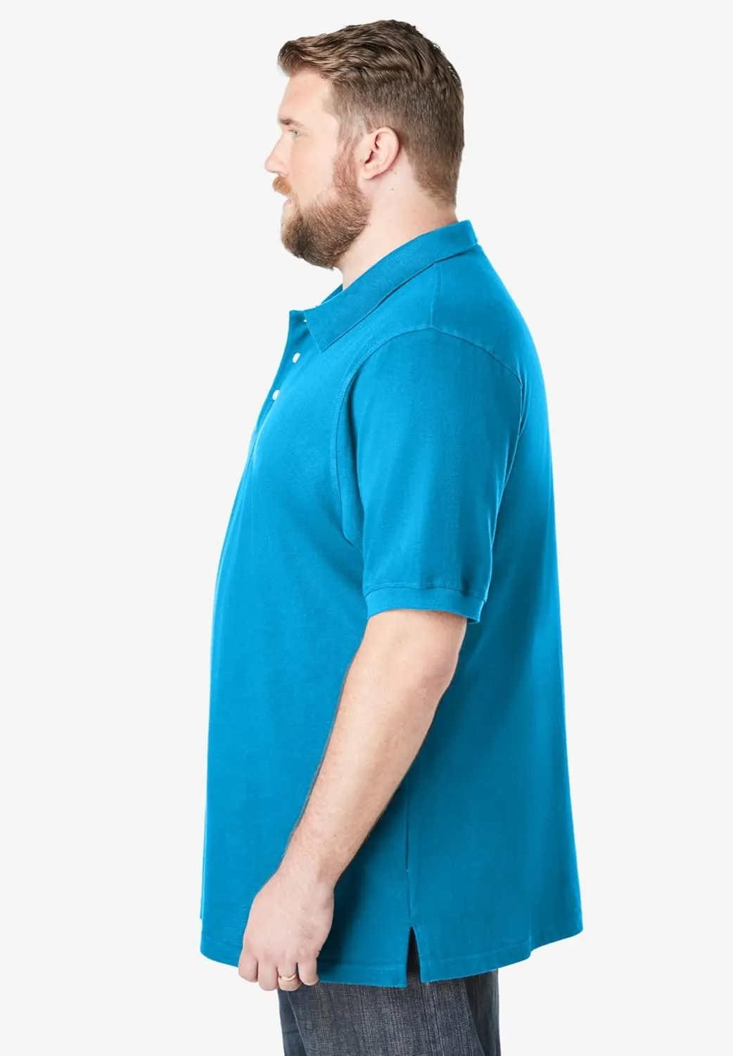 KingSize Men's Big & Tall Shrink-Less Piqu Polo Shirt