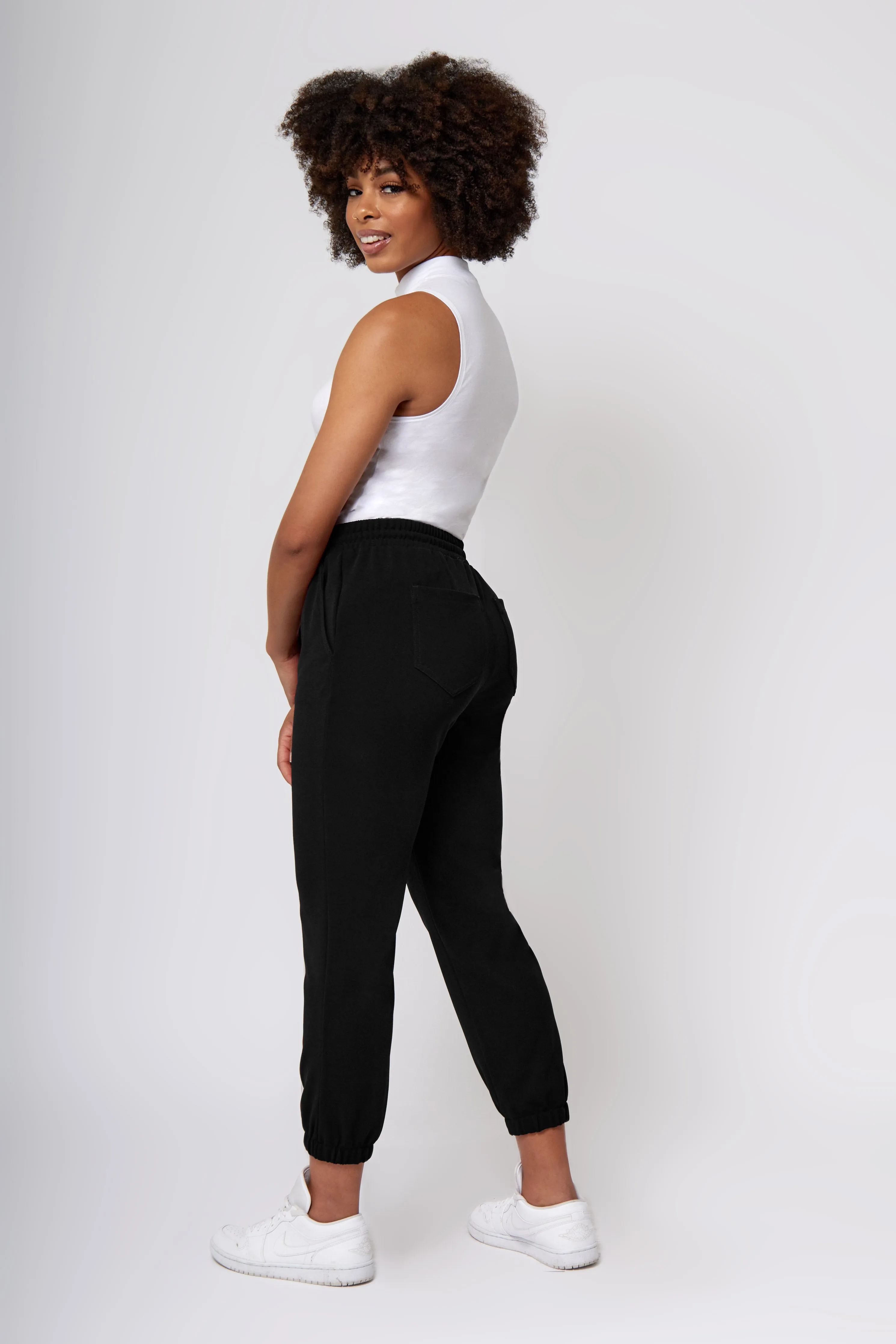 Knit Crepe Jogger