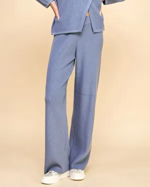 Knit Sweater Pants - Dusty Blue - FINAL SALE