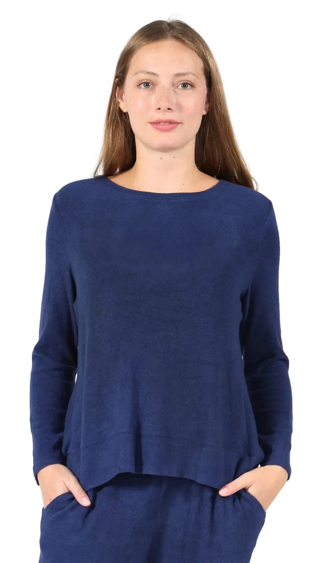 La Cera Fleece Pullover Top - Multiple Colors