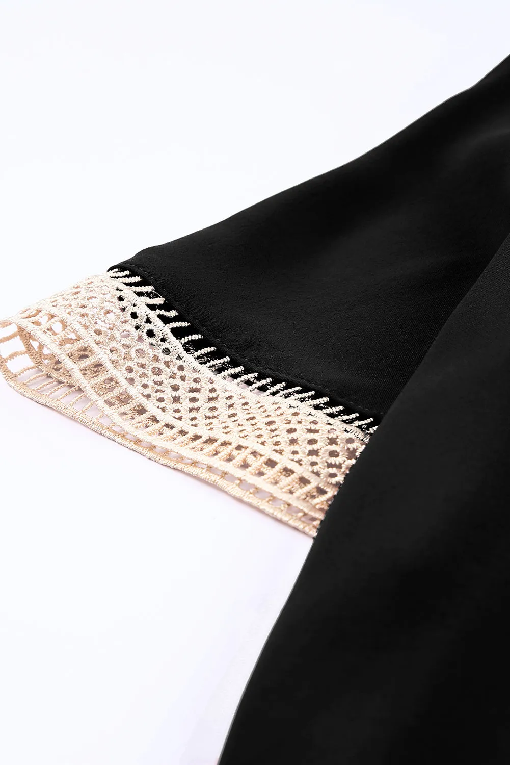 Lace V-Neck Women's Blouse