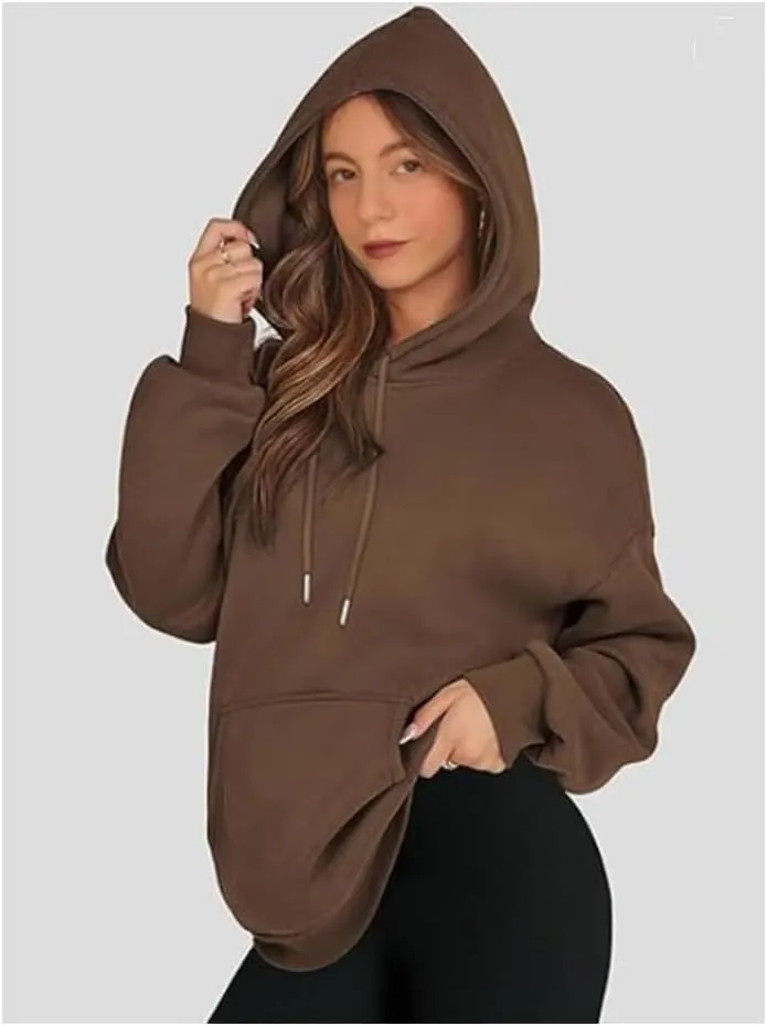 Ladies Gym Cute Cozy Sweatshirt, Oversized Hooded Pullover Long Sleeve, 2024 Fall Teens Clothing Outfits