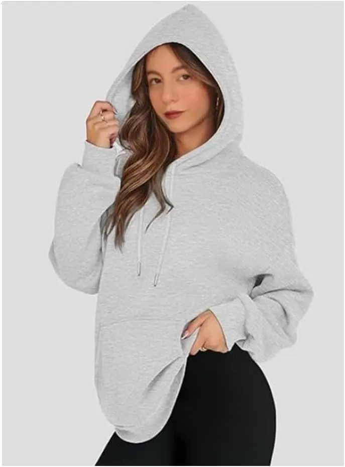 Ladies Gym Cute Cozy Sweatshirt, Oversized Hooded Pullover Long Sleeve, 2024 Fall Teens Clothing Outfits