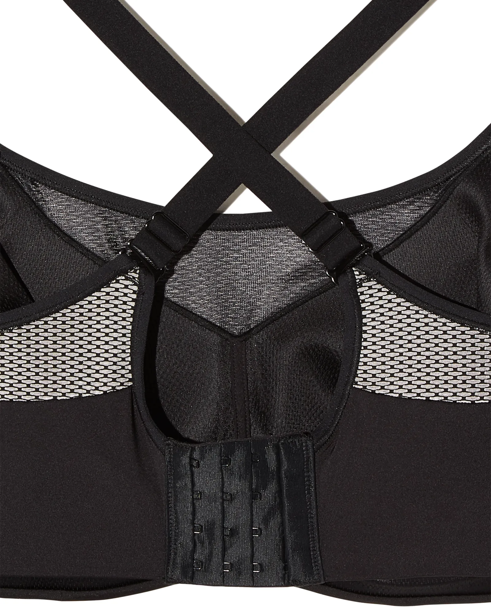 Lena Sports Bra | Black / Silver