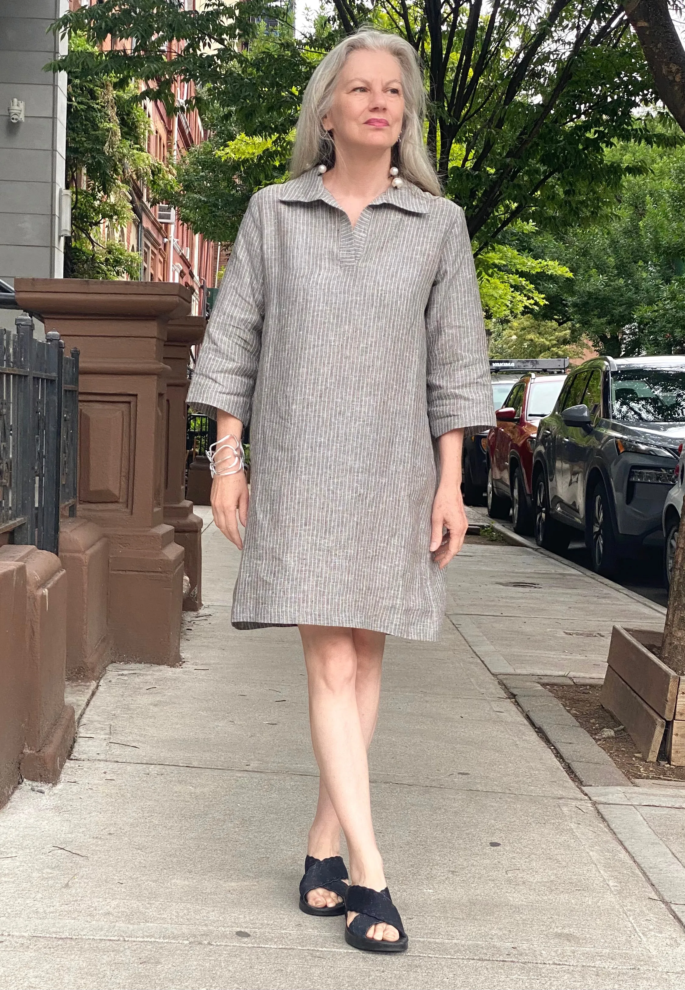 Linen Collared Dress