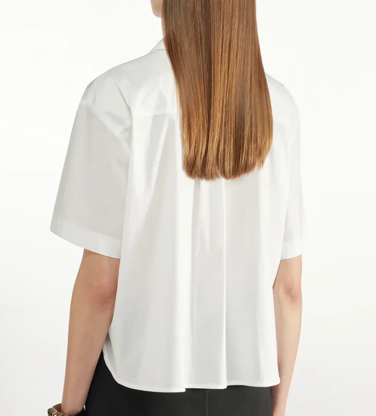 Liviana Conti Cropped White Shirt