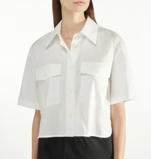 Liviana Conti Cropped White Shirt
