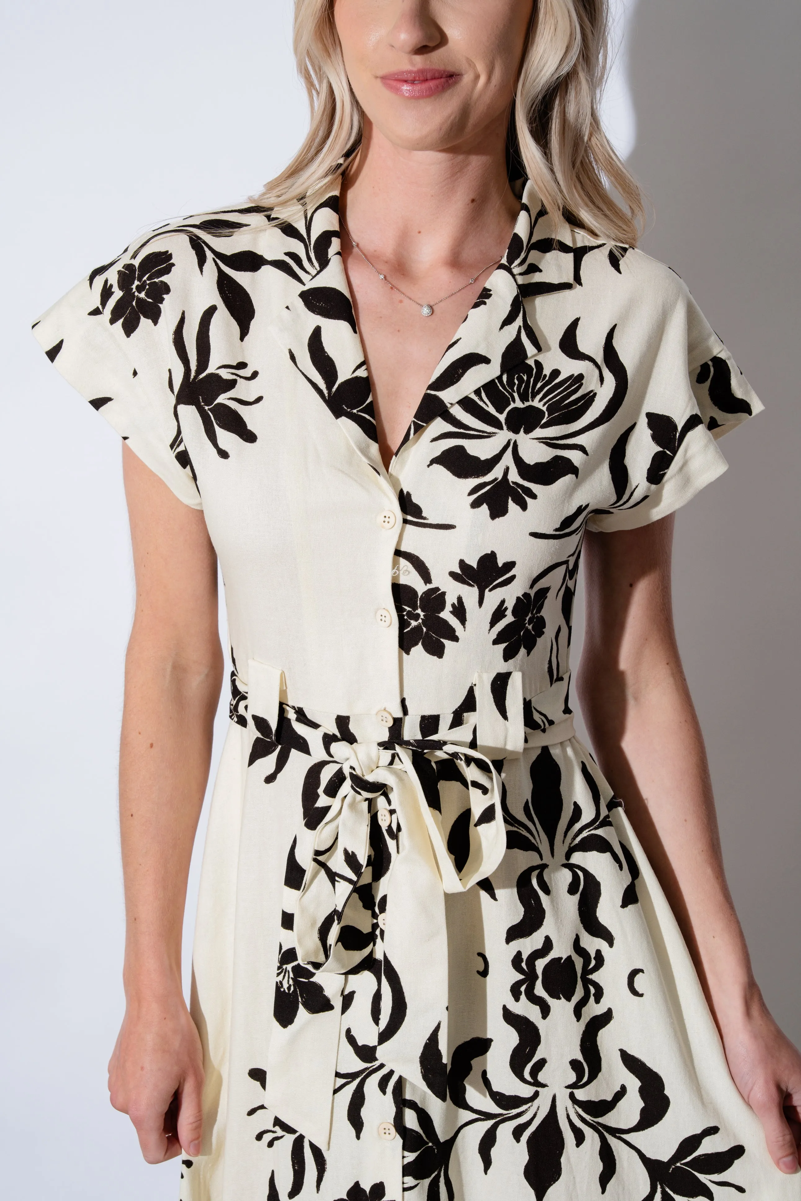 Maisy Printed Midi Dress