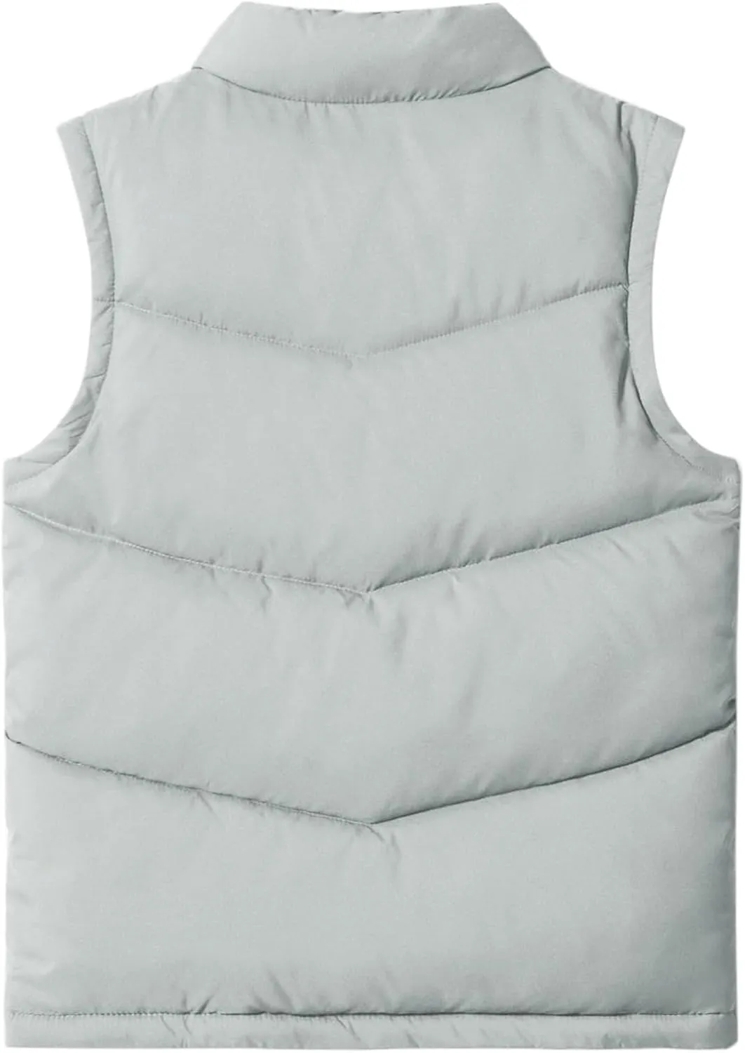 Meikulo Boys Zip Up Puffer Vest Kids Stand Collar Quilted Gilet Sleeveless Jackets Outwear with Pockets
