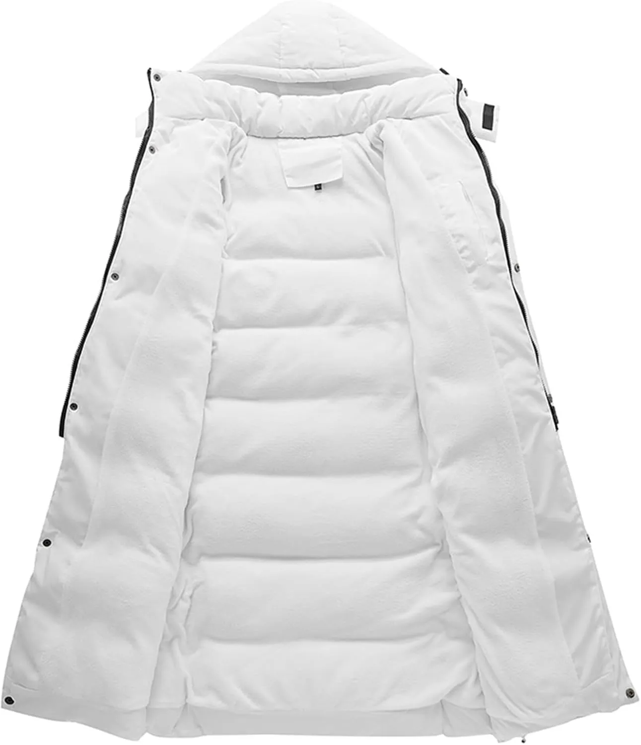 Men's Autumn And Winter Leisure Zip Pocket Hat Large Size Cotton Padded Jacket Coat Top Blouse Men Long Coats