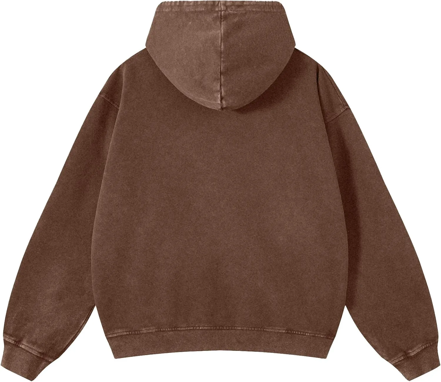 Mens Oversized Sweatshirt Zip Up Hoodie Solid Wash Old Craft Basic Jackets Unisex Heavyweight Casual Sweatshirts