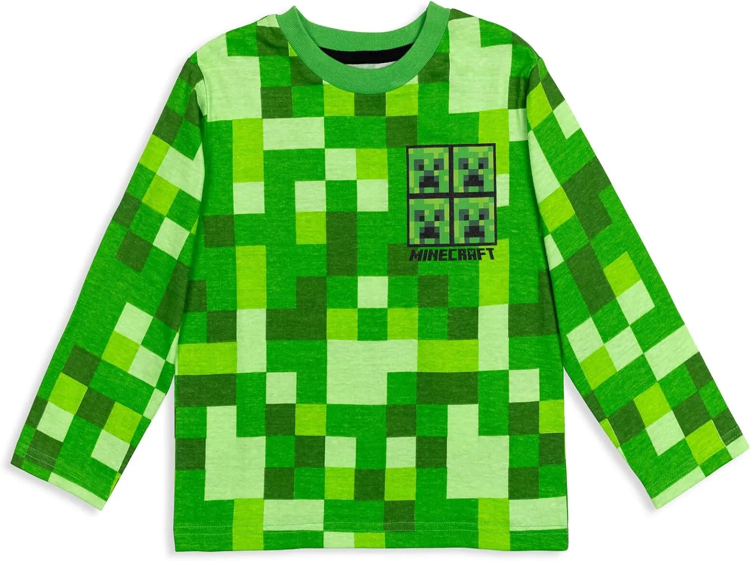 Minecraft 2 Pack Long Sleeve T-Shirts Little Kid to Big Kid Sizes (4-18-20)