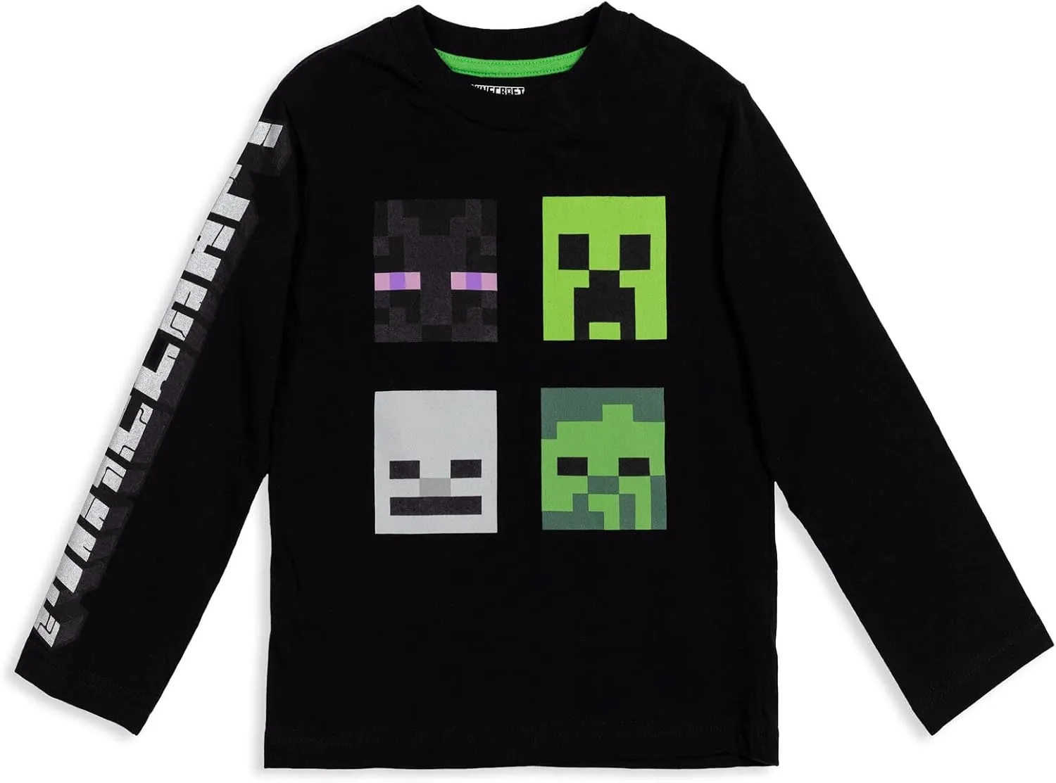 Minecraft 2 Pack Long Sleeve T-Shirts Little Kid to Big Kid Sizes (4-18-20)