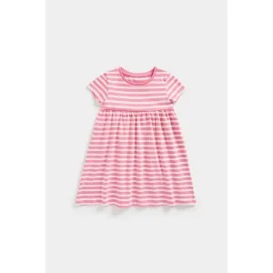 Mothercare Pink Striped Jersey Dress