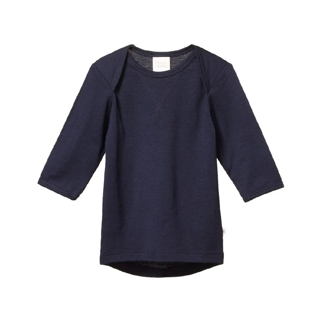 NATURE BABY - MERINO ESSENTIAL TEE: NAVY