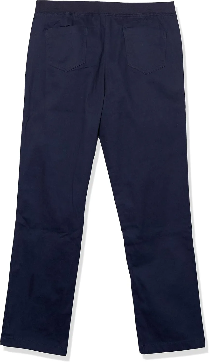 Nautica Girls' Toddler School Uniform Twill Skinny Pants, Comfortable Stretch Material, Wrinkle & Fade Resistant