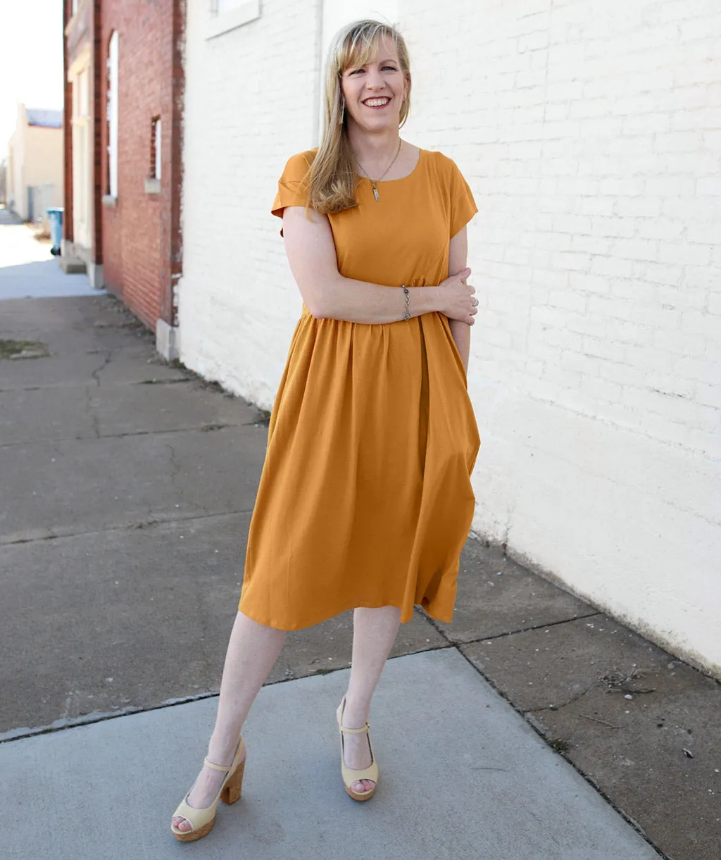 NOVA dress in Mustard
