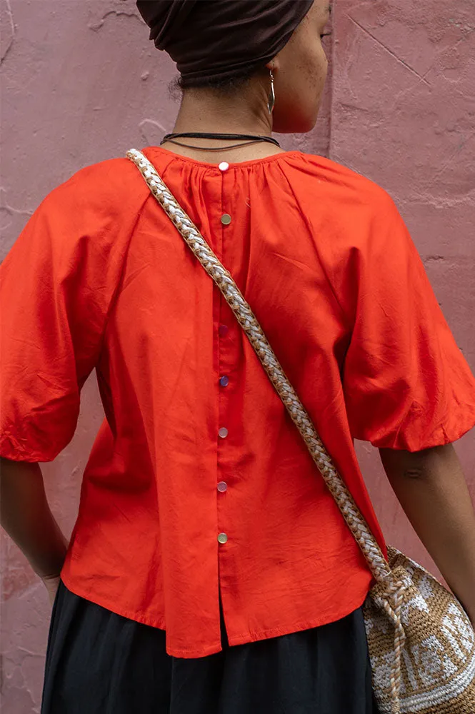 Numph Trine Cherry Tomato Blouse