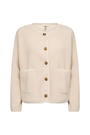 Onyx Fleece Cardigan - Cream