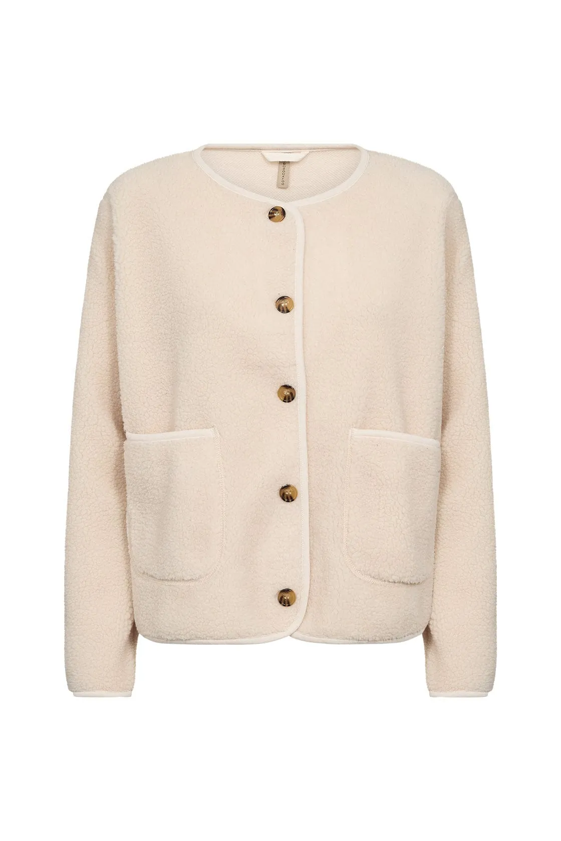Onyx Fleece Cardigan - Cream