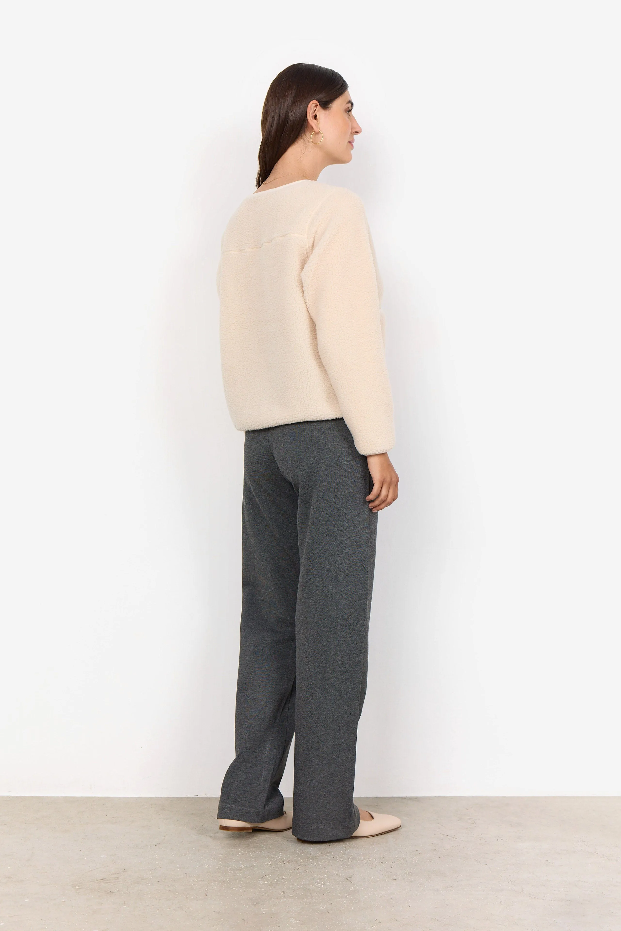 Onyx Fleece Cardigan - Cream