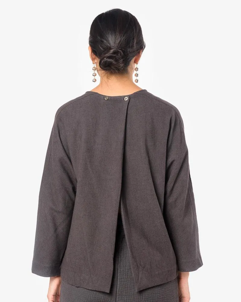 Open Back Top in Plum