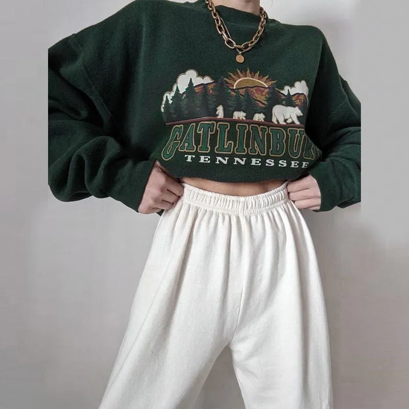 Oversized Green Vintage Sweater