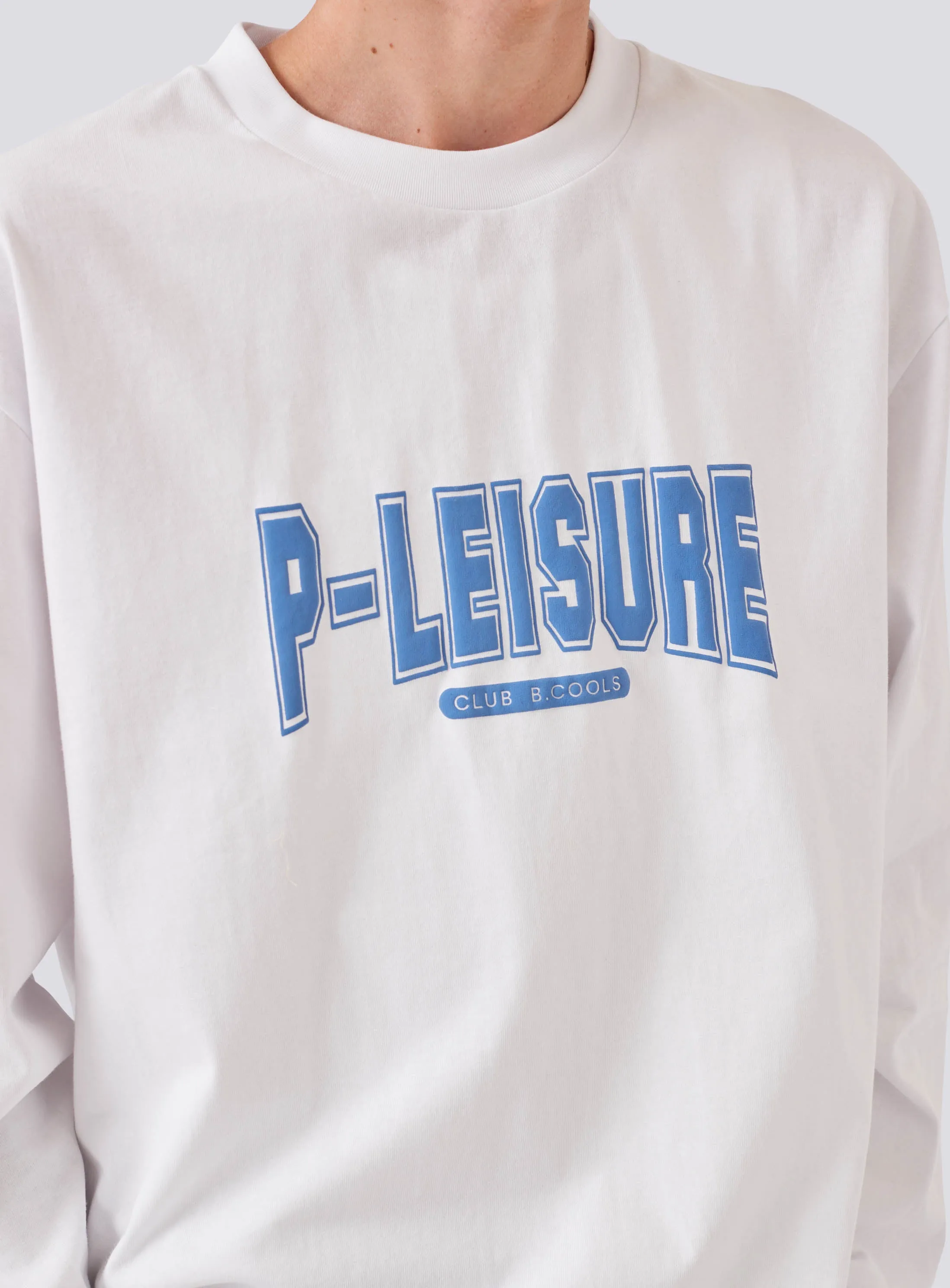 P-Leisure College LS Tee White