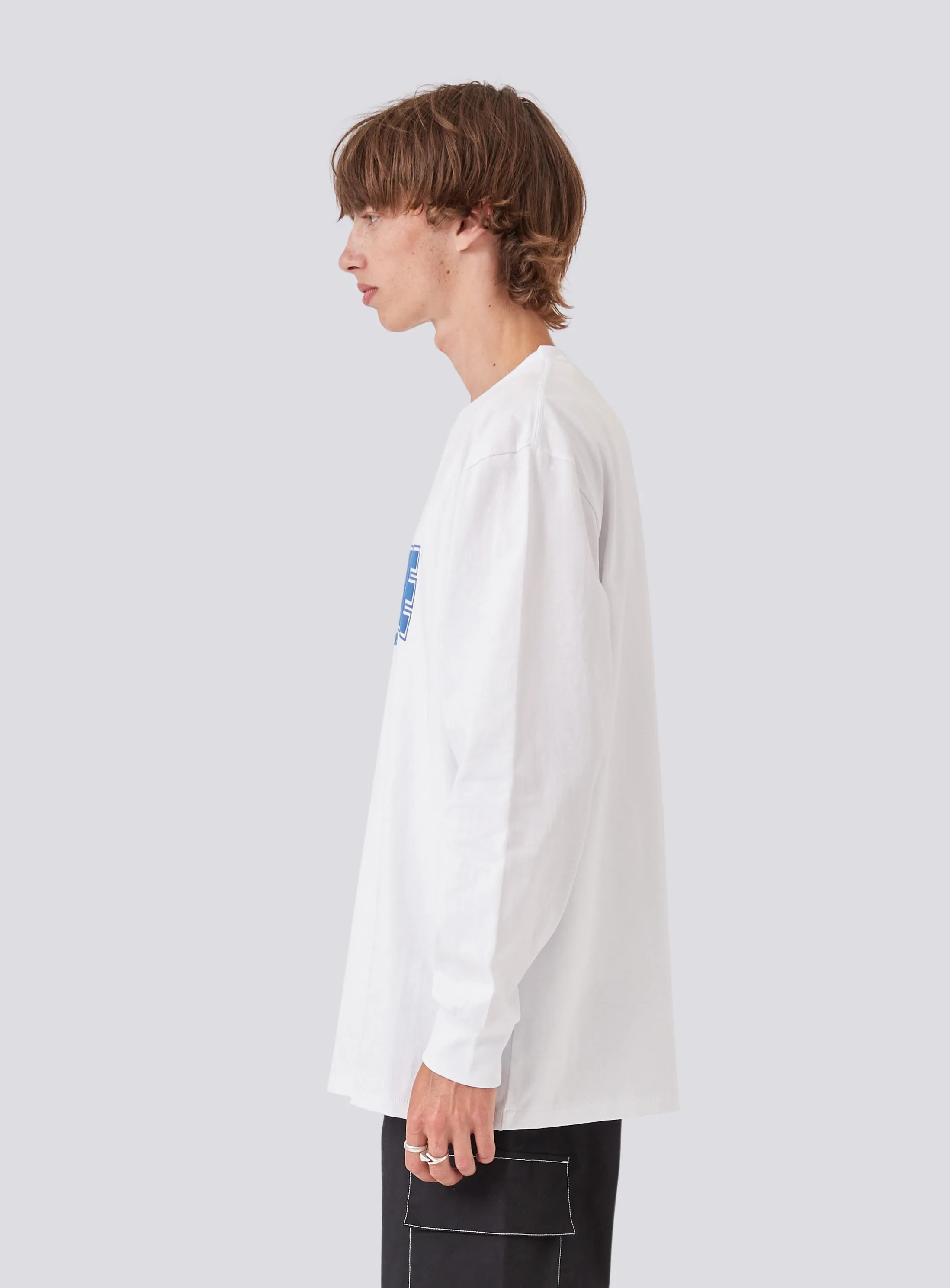 P-Leisure College LS Tee White
