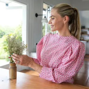 Puff Sleeve Top 'Inez Mio' by Liberty Fabrics