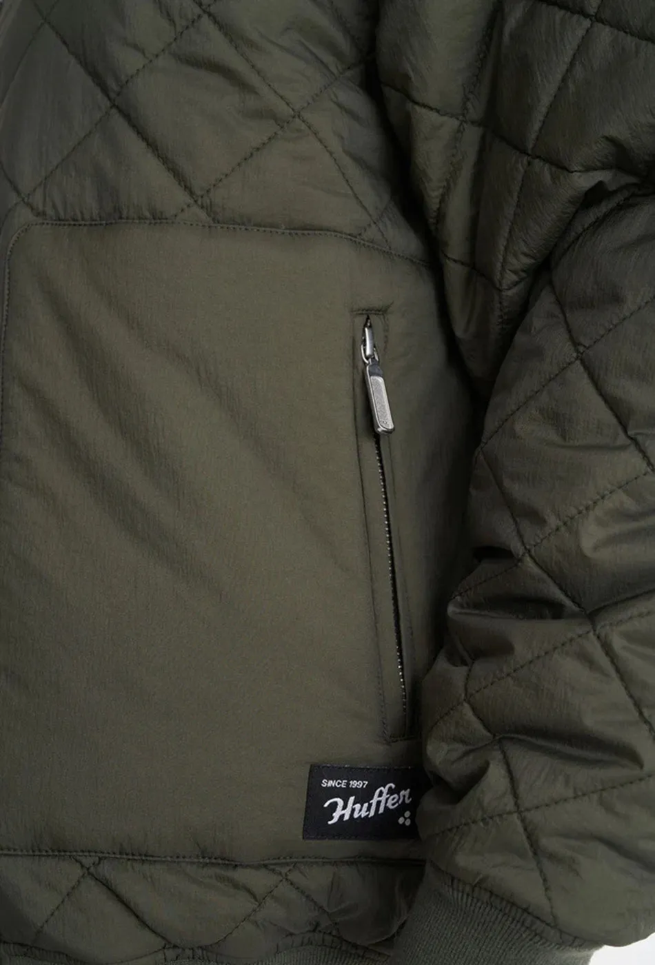 Quilted Longline Bomber Jacket - Cypress