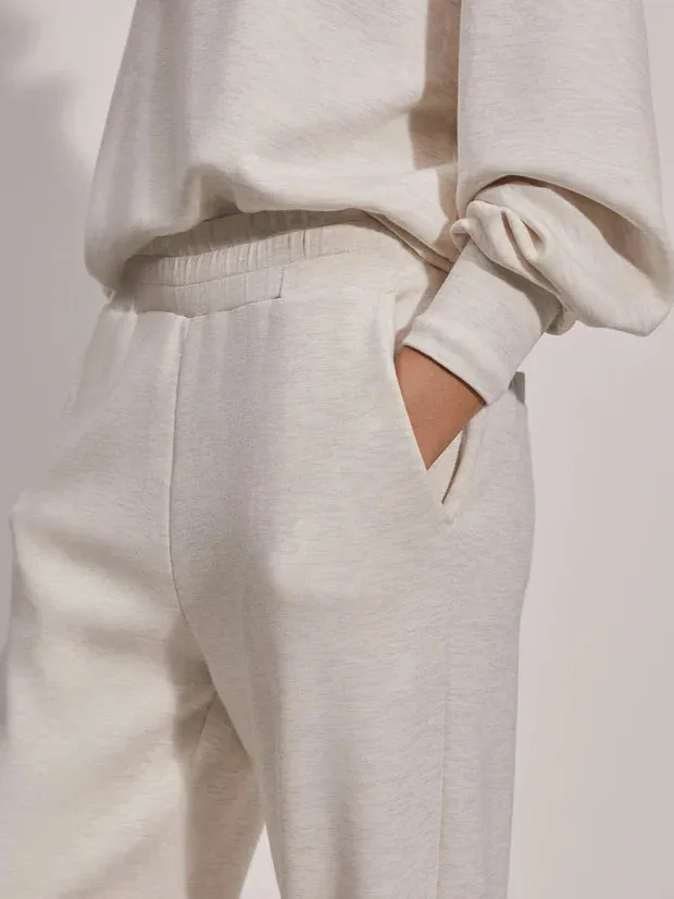 Relaxed pant 27.5 - ivory marl
