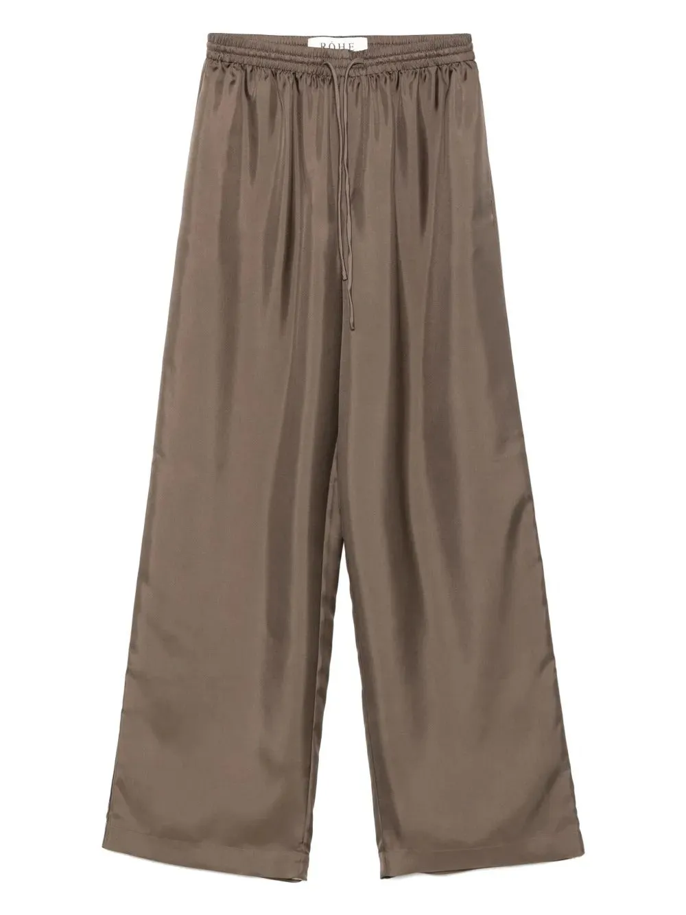 Relaxed silk trousers
