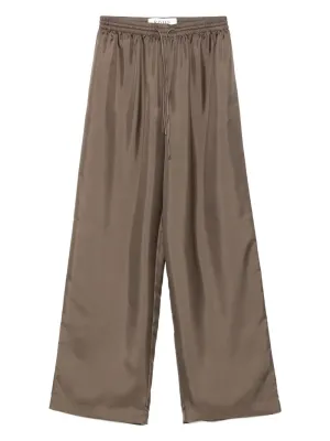 Relaxed silk trousers